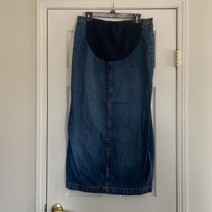 Motherhood Maternity Jean Skirt
